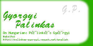 gyorgyi palinkas business card